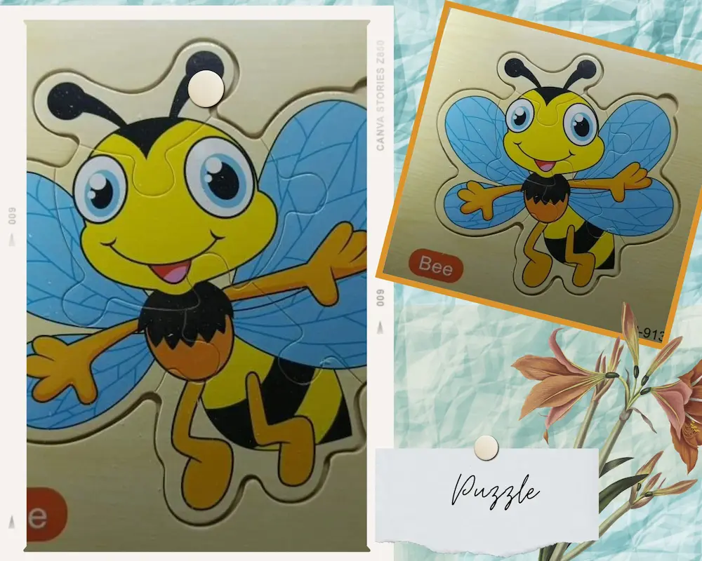 Wooden Puzzle - Bee