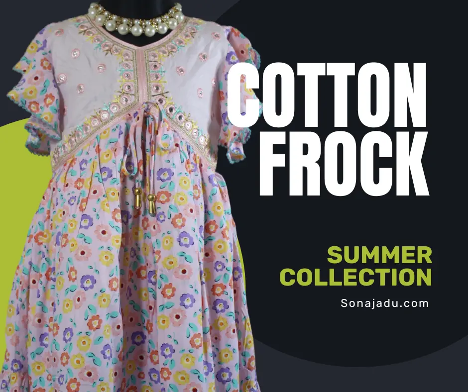 Buy Cotton Frock for Girls (2–6 Years) in Bangladesh (Pink) – Summer Collection