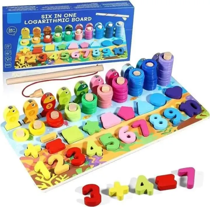 Kids Montessori Math Toys For Toddlers Educational Wooden Puzzle